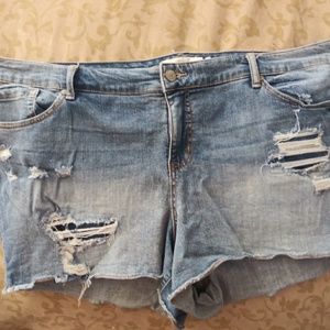 Torrid denim shorts size 24